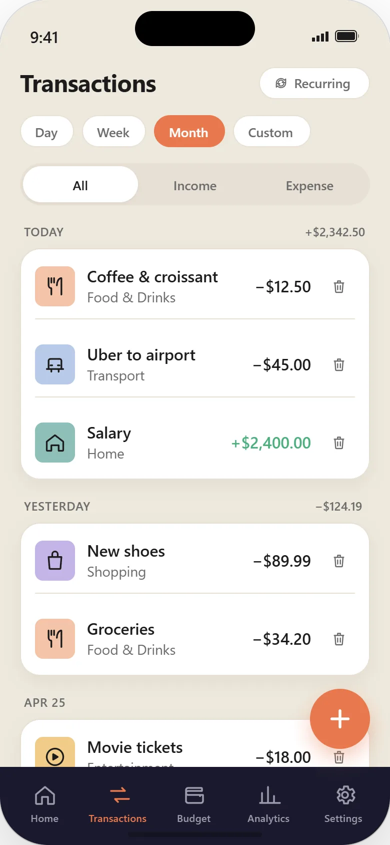 Transactions